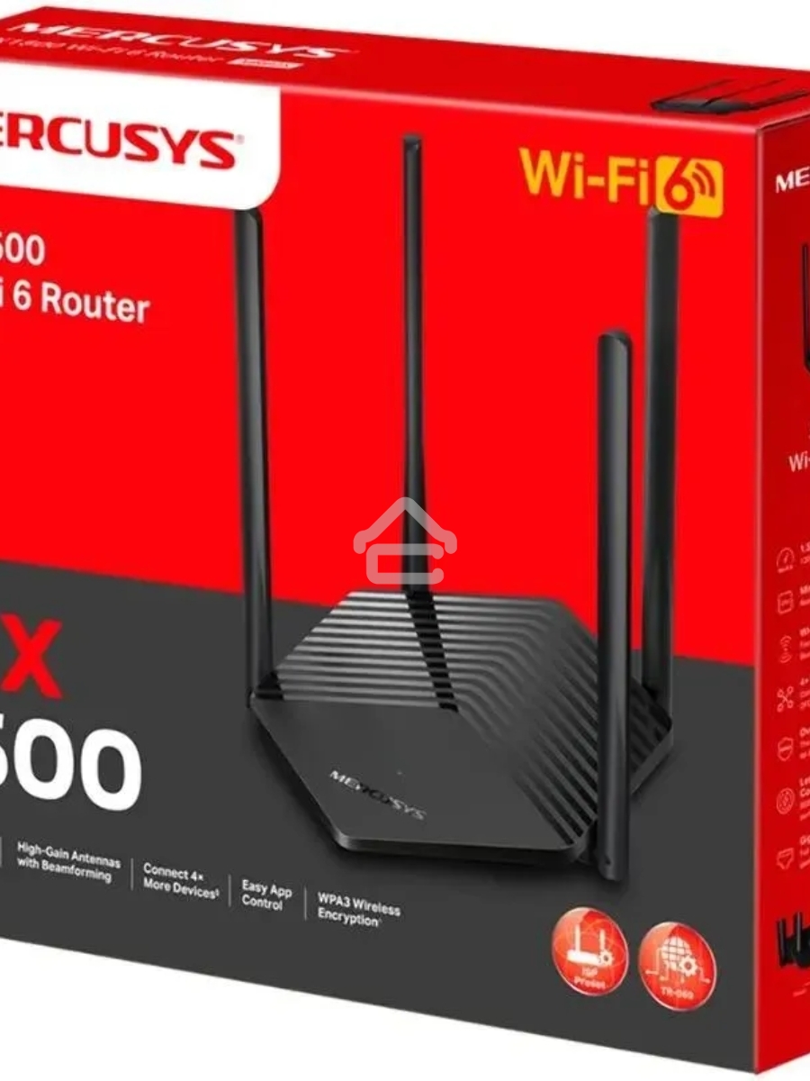 Двухдиапазонный Wi-Fi роутер Mercusys MR60X AX1500