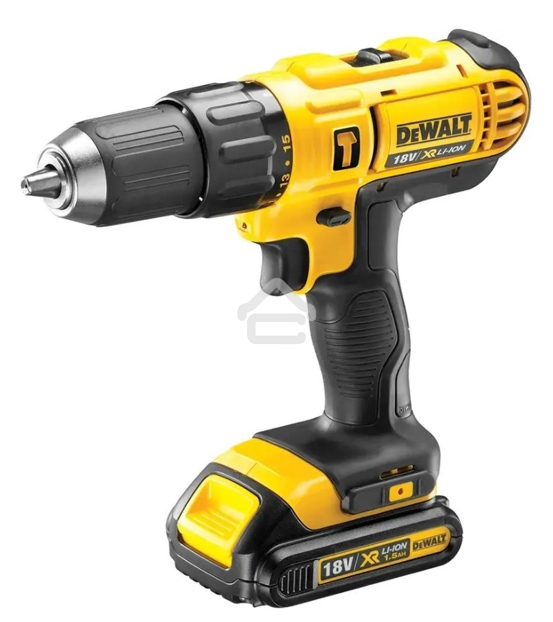 Дрель-шуруповерт DeWalt DCD778S2T-QW, Аккумуляторная, 18В, 2 АКБ, Ударная, Кейс