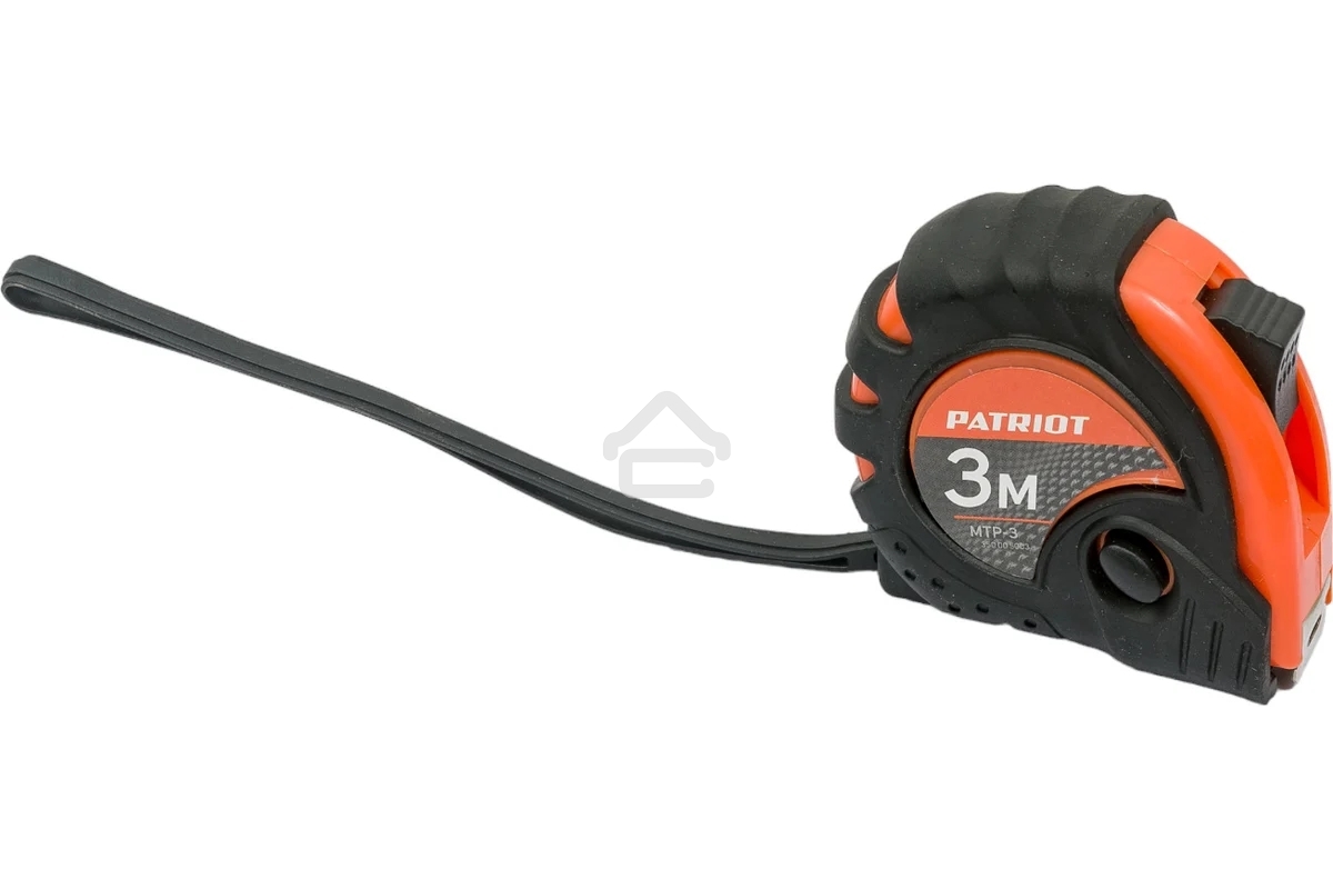 Рулетка PATRIOT MTP-3, ударопрочный корпус, обрезиненная, 3м