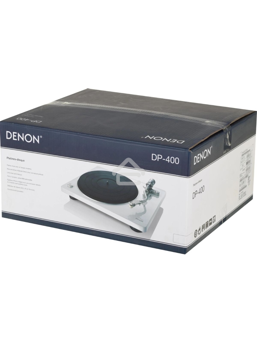 Проигрыватель винила Denon DP-400F, частично автоматический, белый