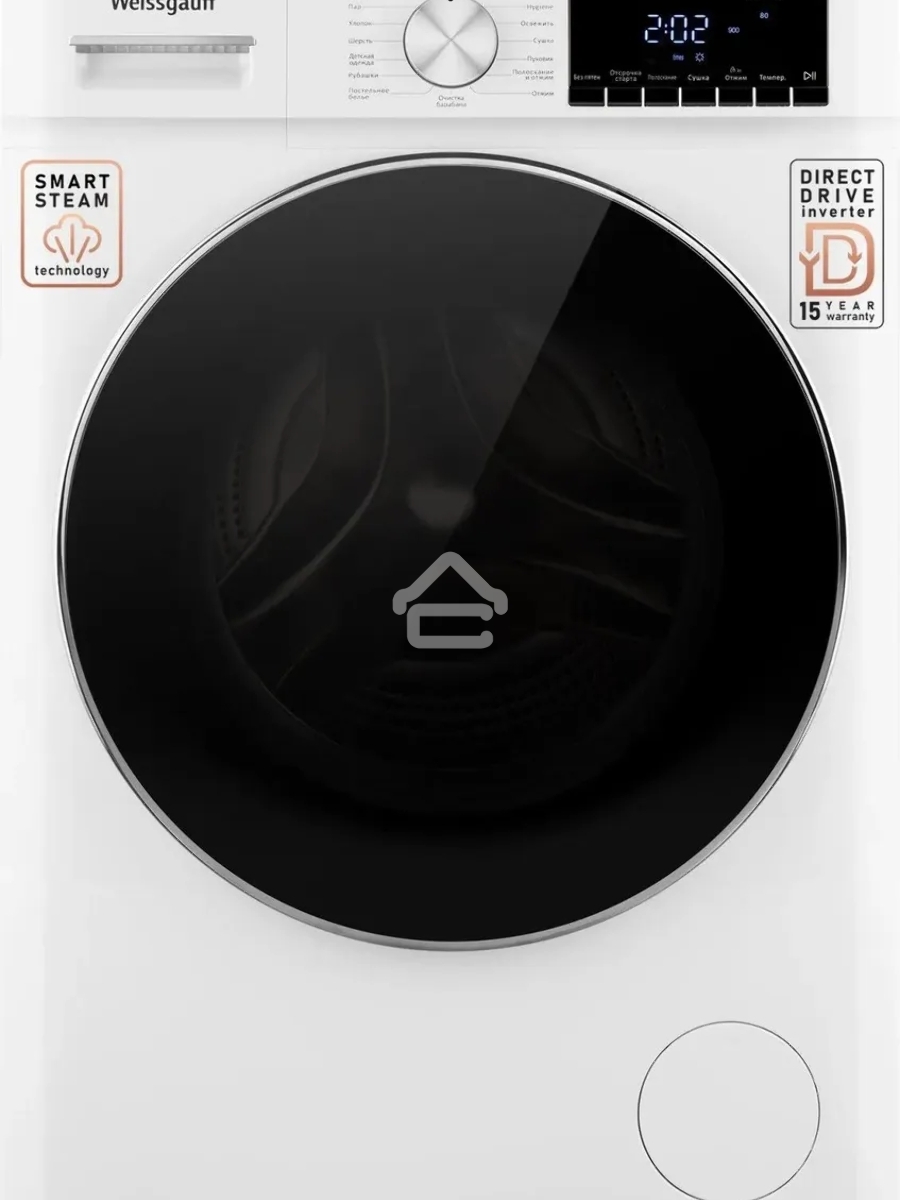 Стирально-сушильная машина Weissgauff WMD 58411 Direct Drive Inverter Premium Steam (432267) белый, фронтальная загрузка 11 кг, 1400 об/мин, класс:A+++