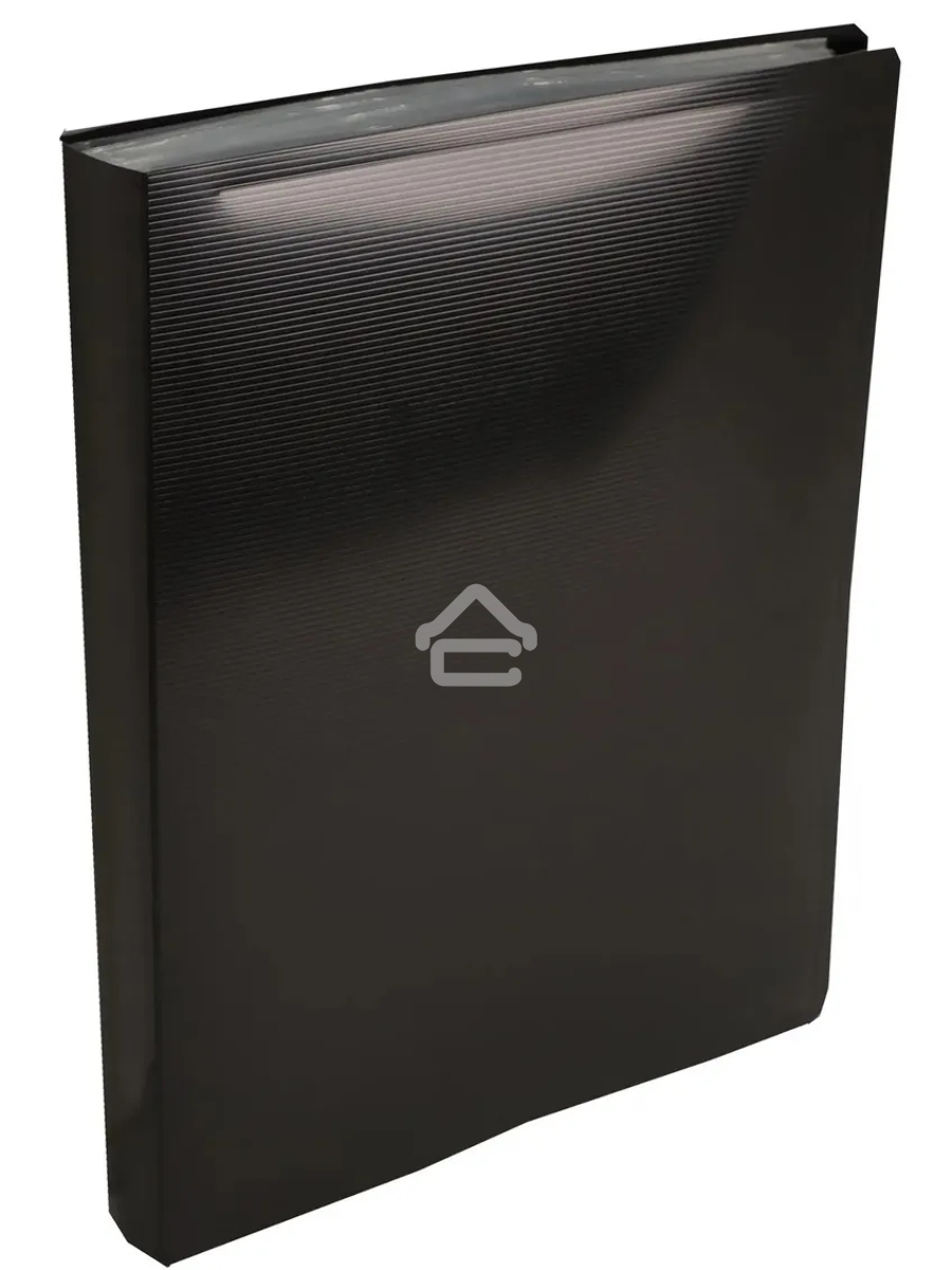 Папка с 100 прозр.вклад. Бюрократ DeLuxe DLVBOX100BLCK A4 пластик 0.7мм черный в коробе