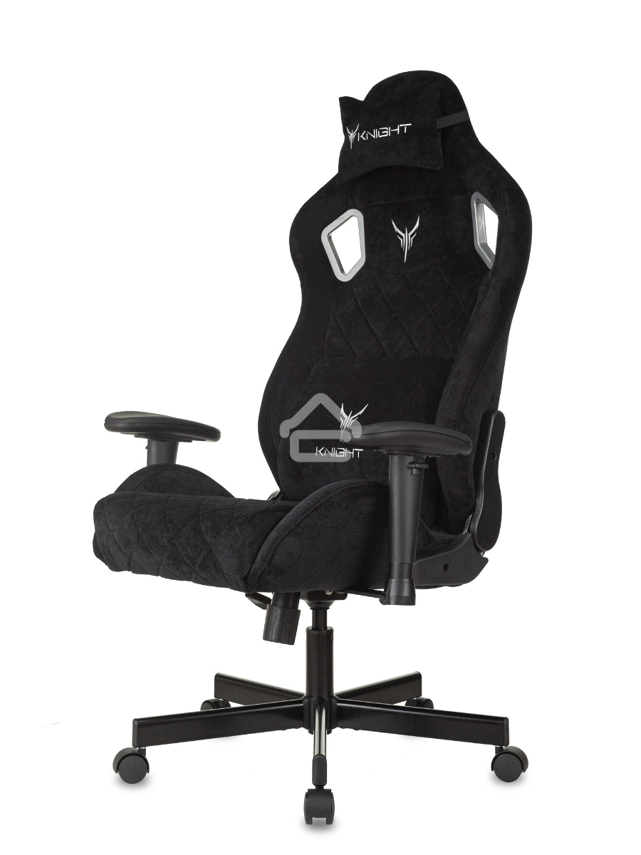 Кресло игровое Knight Outrider Light-20 черный с подголов. крестовина металл
