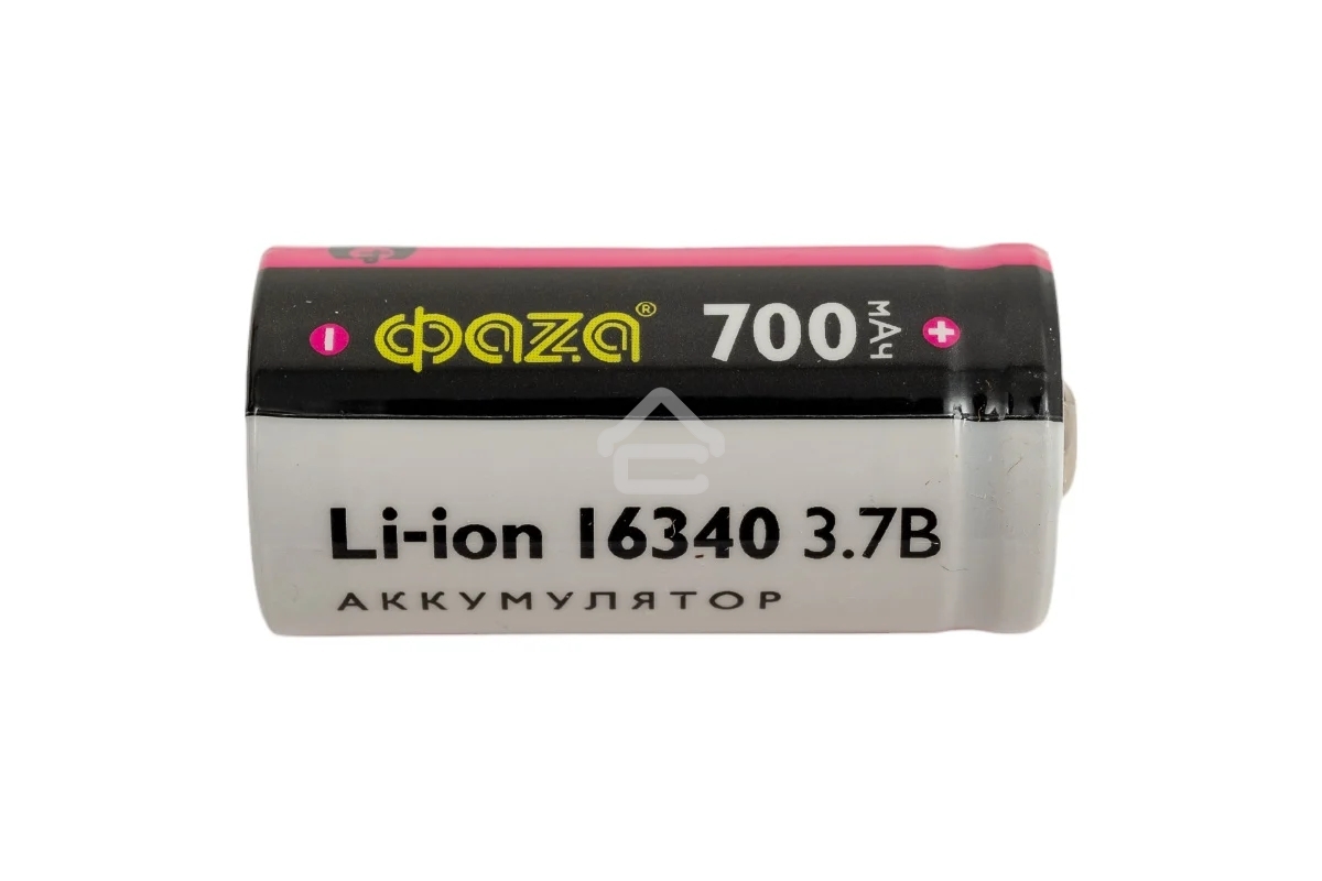 Аккумулятор 16340 3.7В Li-Ion 700мА.ч без платы защиты BL-1 ФАZА 5039087