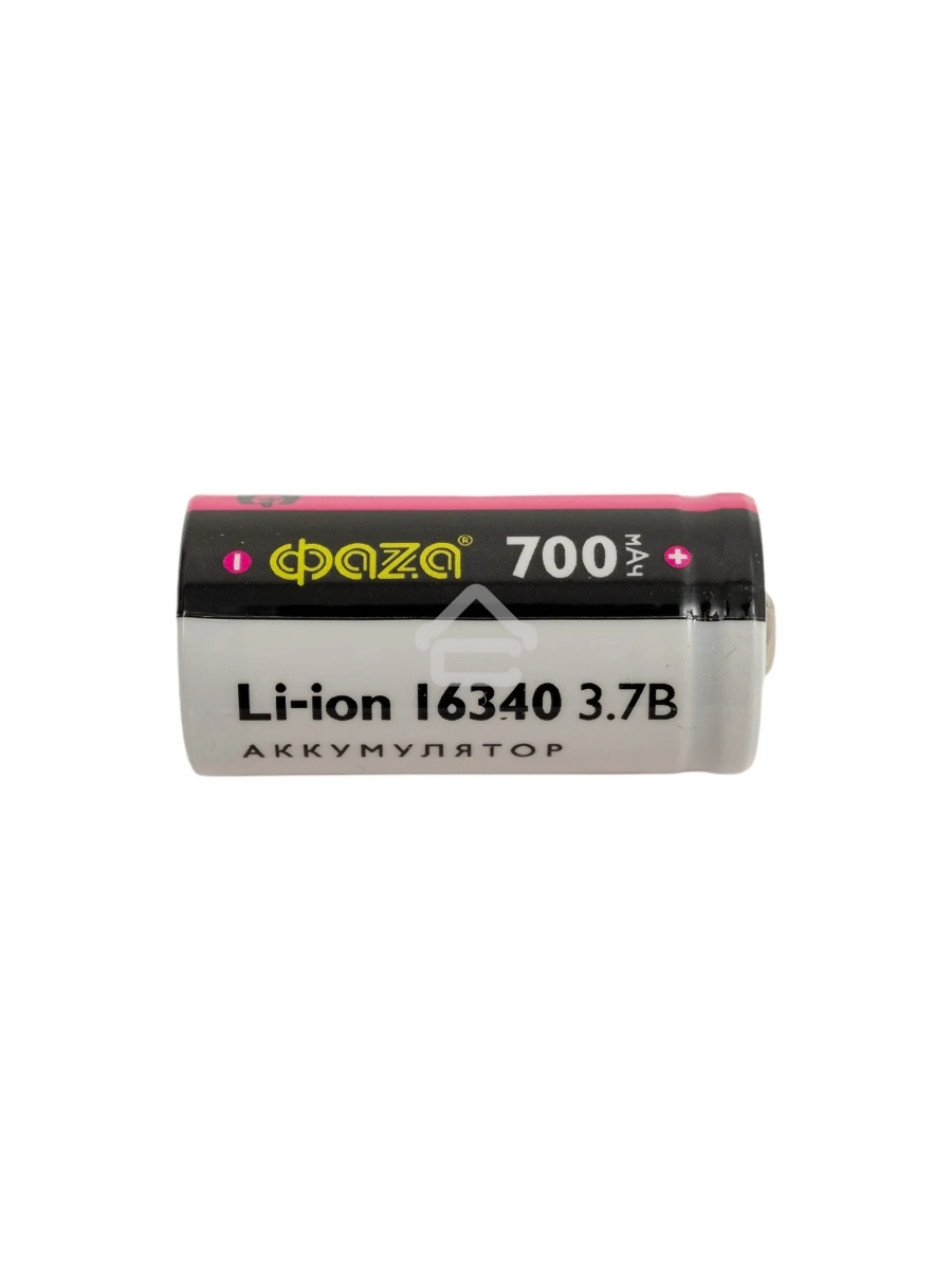 Аккумулятор 16340 3.7В Li-Ion 700мА.ч без платы защиты BL-1 ФАZА 5039087