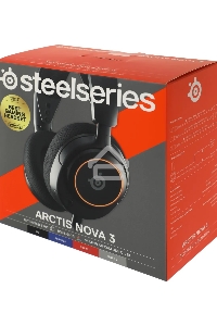 Наушники с микрофоном Steelseries Arctis Nova 3 черный 1.2м накладные оголовье (61631)