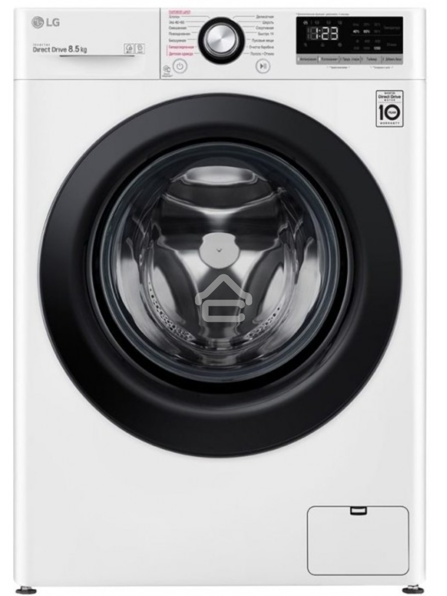 Стиральная машина LG F2V3PS6W белый, загрузка фронтальная 8.5 кг, 1200 об/мин., класс: A