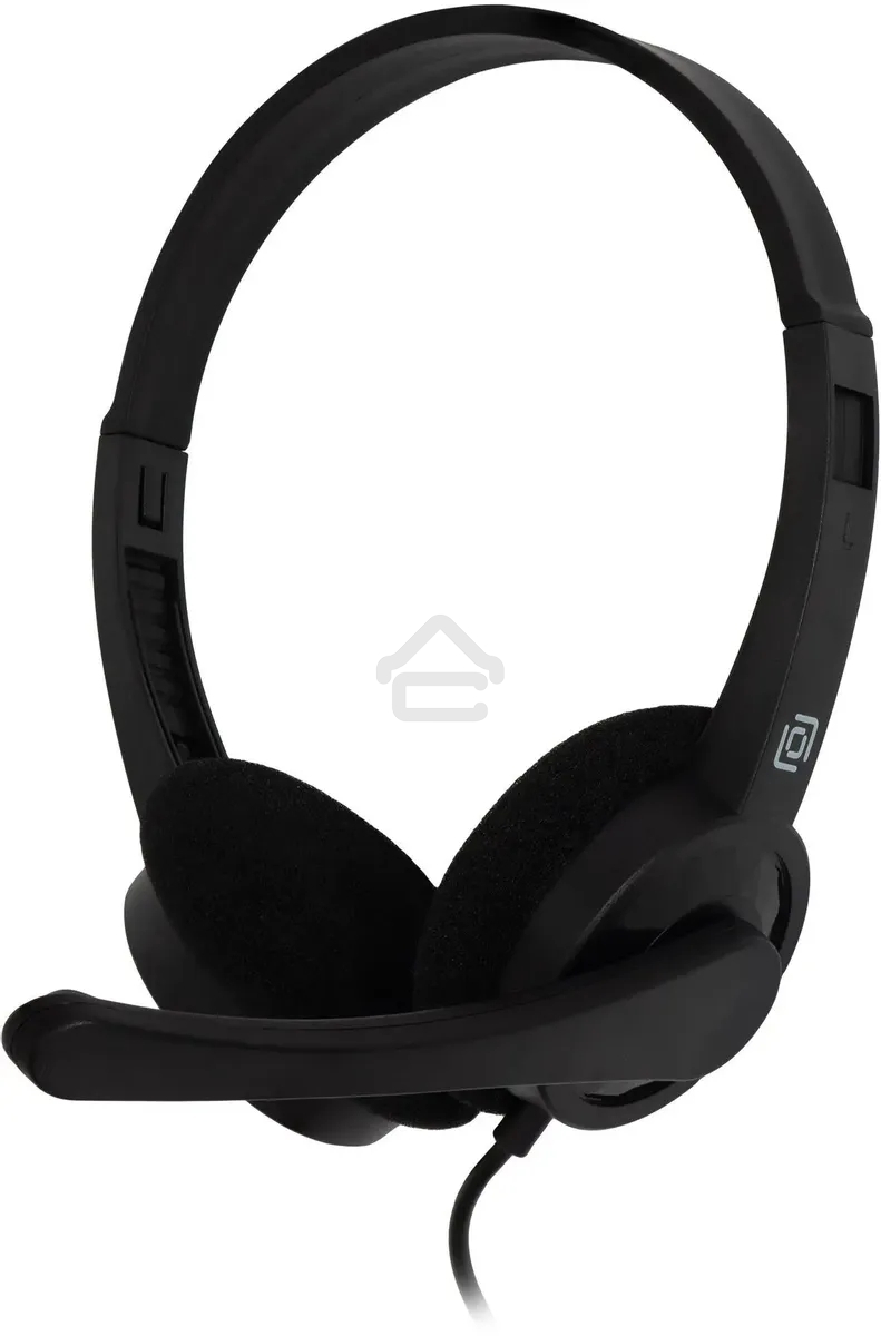 Гарнитура проводная с микрофоном Оклик HS-M600 черный 1.8м накладные оголовье (1900372)