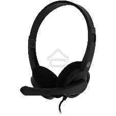 Наушники с микрофоном Оклик HS-M600 черный 1.8м накладные оголовье (1900372)