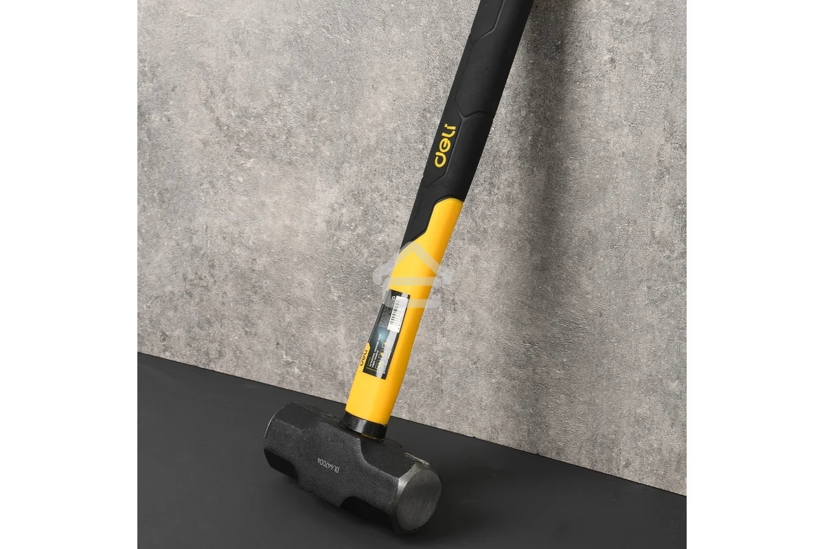 Кувалда Deli DL447004 1,8кг, рукоятка из высокопрочного стекловолокна