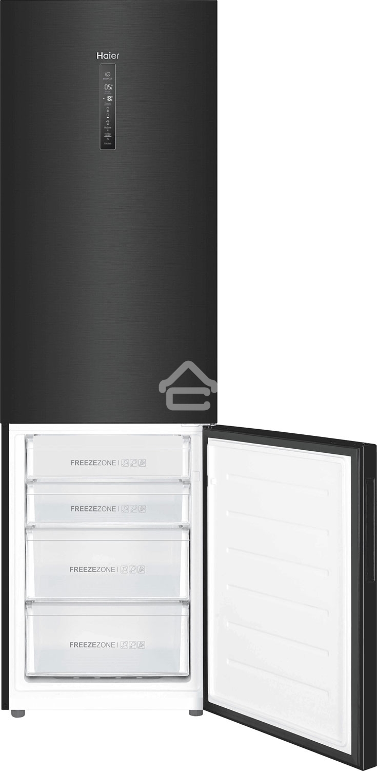 Холодильник Haier C4F740CDBGU1 графитовый двухкамерный 286/115л морозилка снизу, No Frost