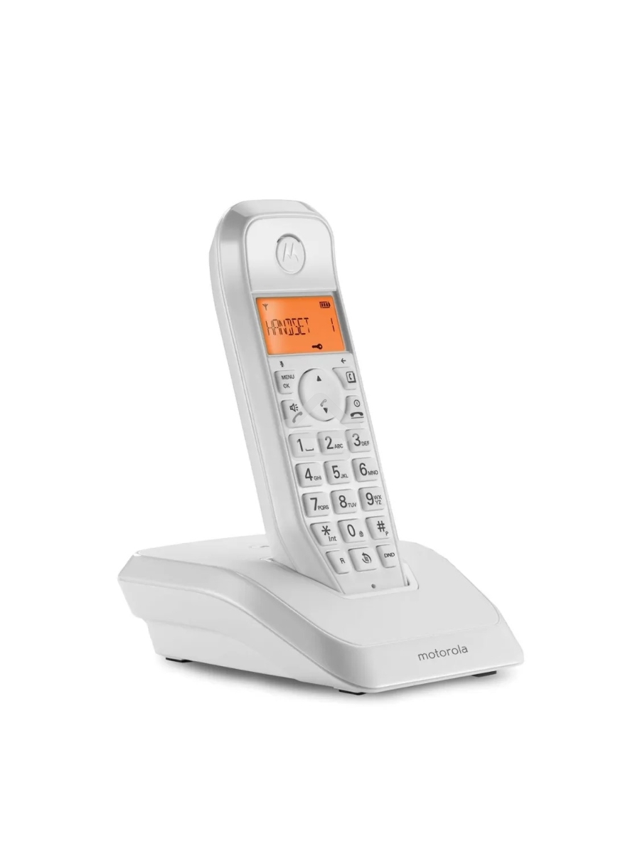 Радиотелефон Dect Motorola S1201 белый АОН