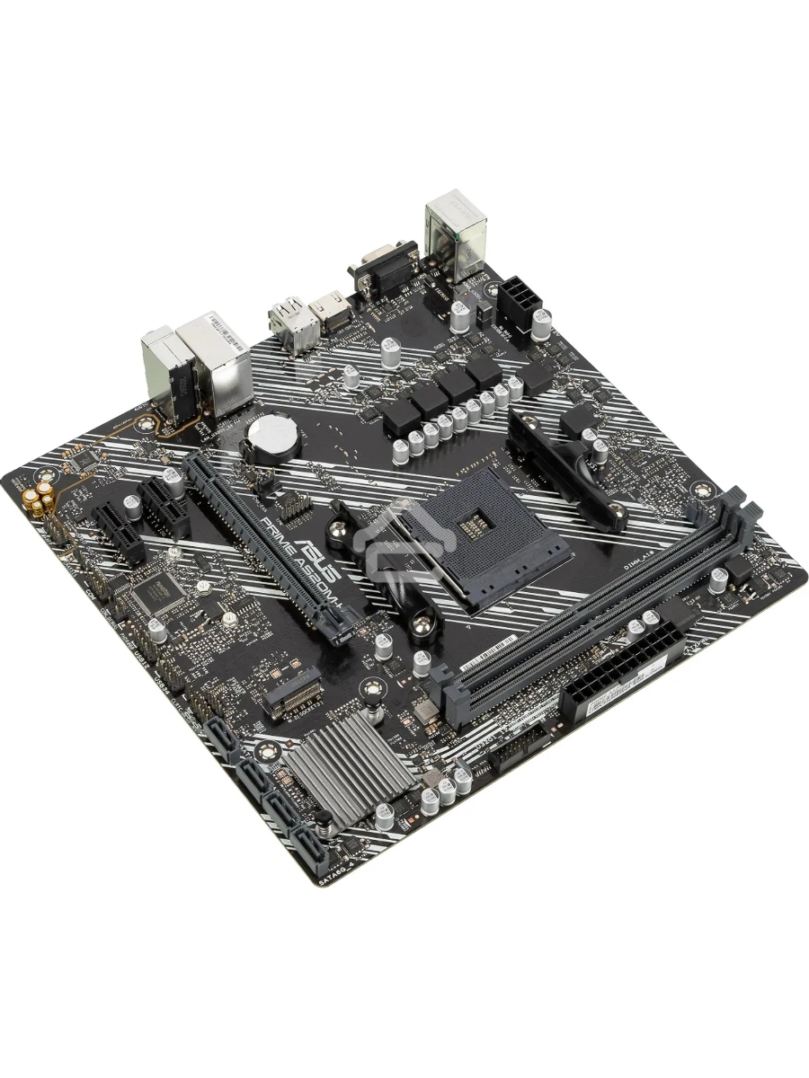 Материнская плата ASUS PRIME A520M-K, AM4, AMD A520, 2xDDR4, 4xSATA, 1xM.2, 1xPCIe 3.0 x16, 1xPCIe x1, 1xHDMI, 1xVGA, 1x 1Gb LAN, 2xUSB-A 2.0, 4xUSB-A 3.2 Gen 1, 3x3.5 мм, 7.1, mATX