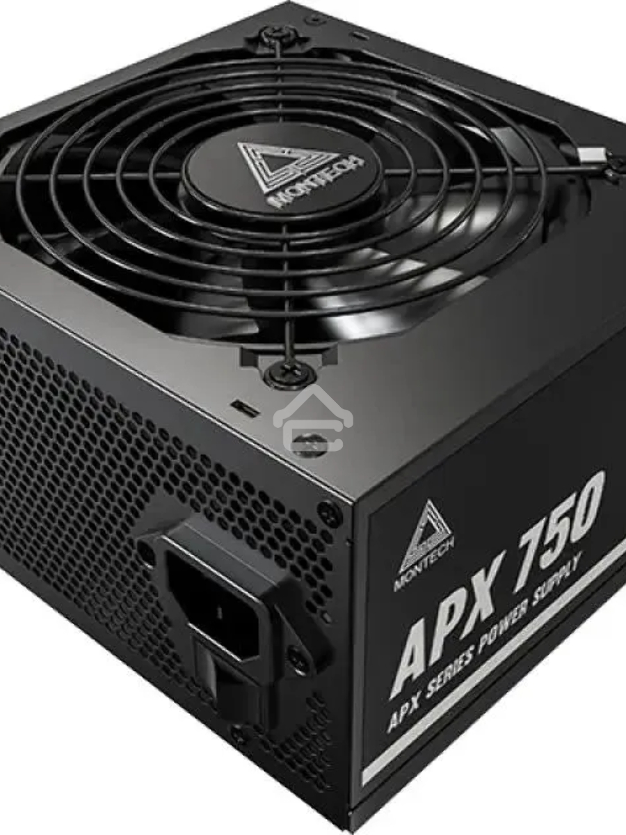 Блок питания Montech APX 750 (XWYA11-750W) 750 Вт, 80 PLUS WHITE, 120 мм, немодульный, чёрный