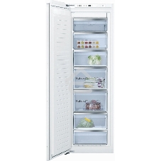 Встраиваемый морозильный шкаф Bosch GIN81AEF0U, белый, 212л, 5 ящиков