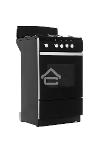 Плита газовая De Luxe 5040.38Г (Щ) черный, конфорок 4 шт, духовка 43 л, 50 см x 85 см x 50 см