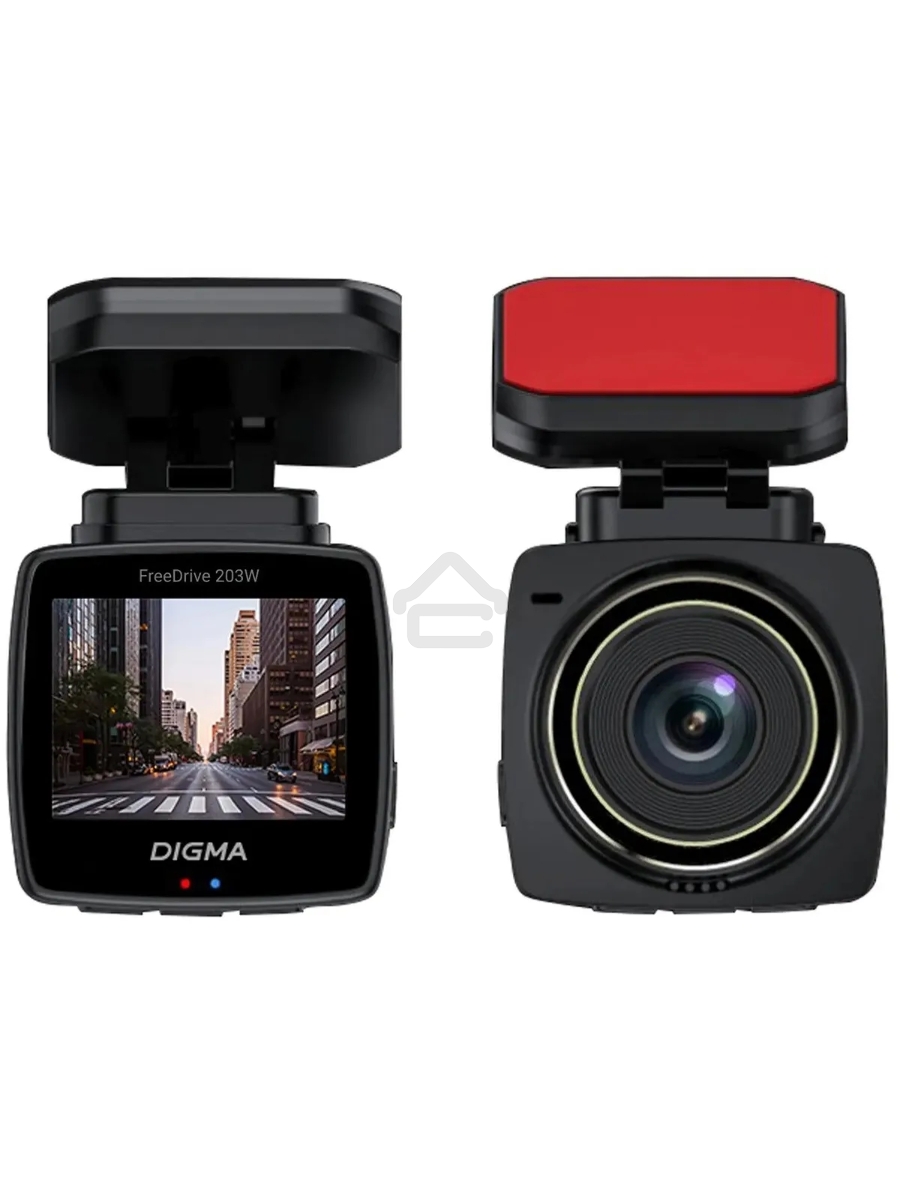Видеорегистратор Digma FreeDrive 203W черный 2Mpix 1080x1920 1080p 120гр. MSTAR 8336