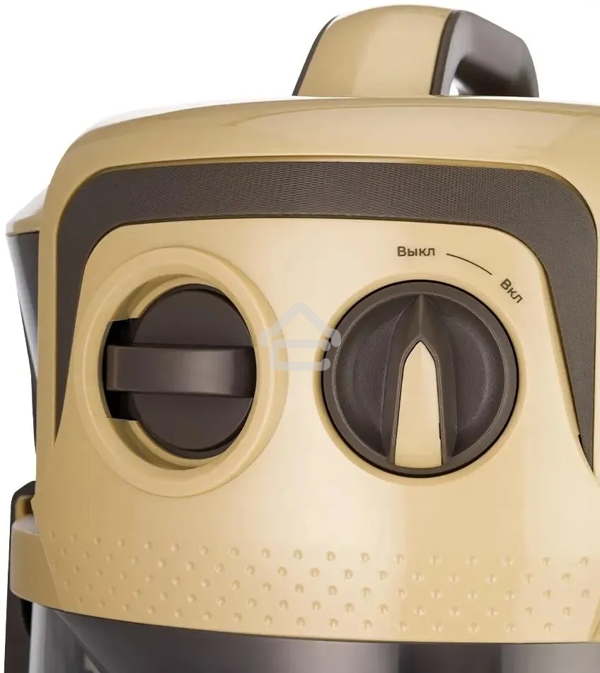 Пылесос Kitfort КТ-5192 золотистый/черный, 1000 Вт, уборка сухая/сбор жидкости, пылесборник контейнер/аквафильтр, 15 л