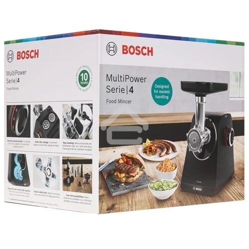 Мясорубка Bosch MFWS440B, 1900W, черный