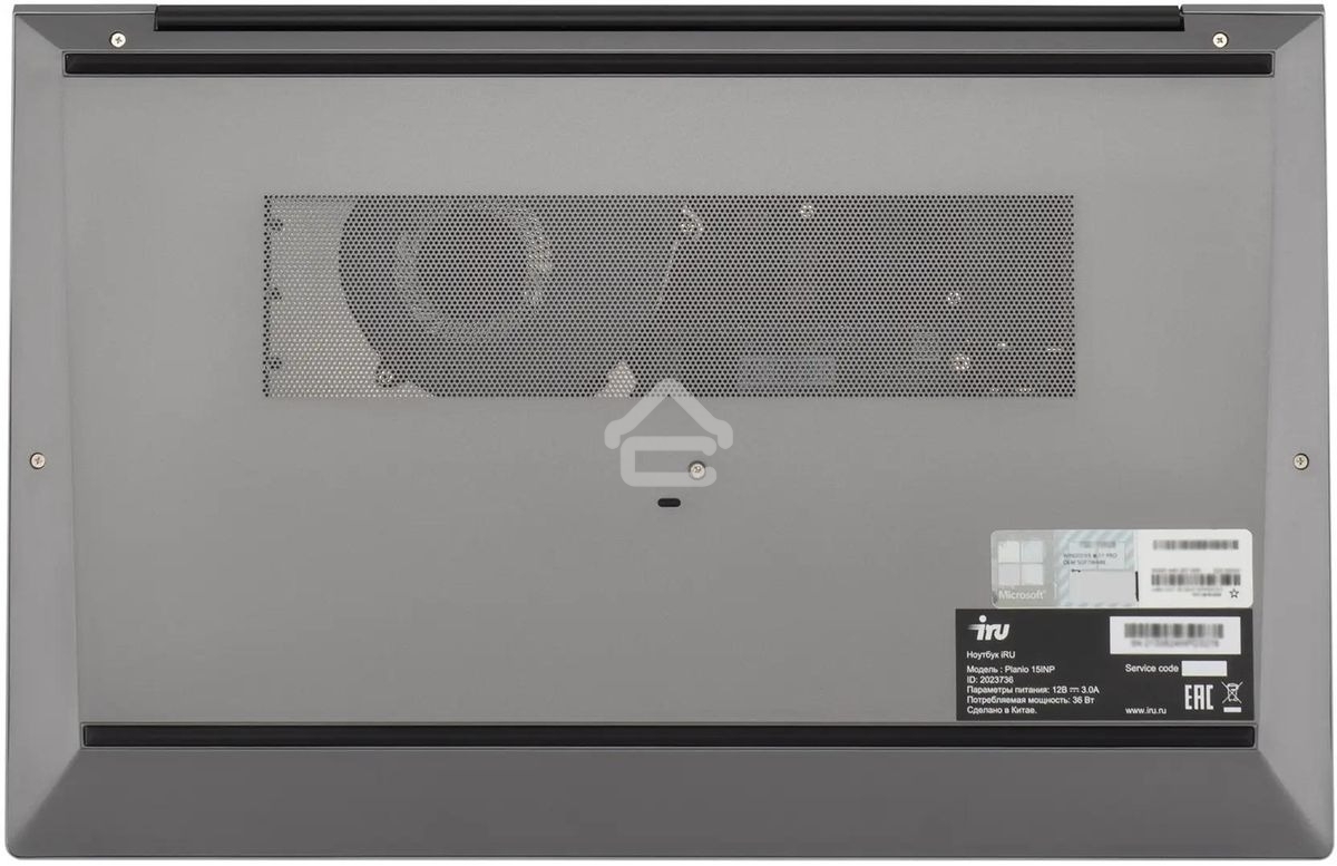 Ноутбук IRU Planio 15INPR N-series N100 16Gb SSD512Gb Intel UHD Graphics 15.6