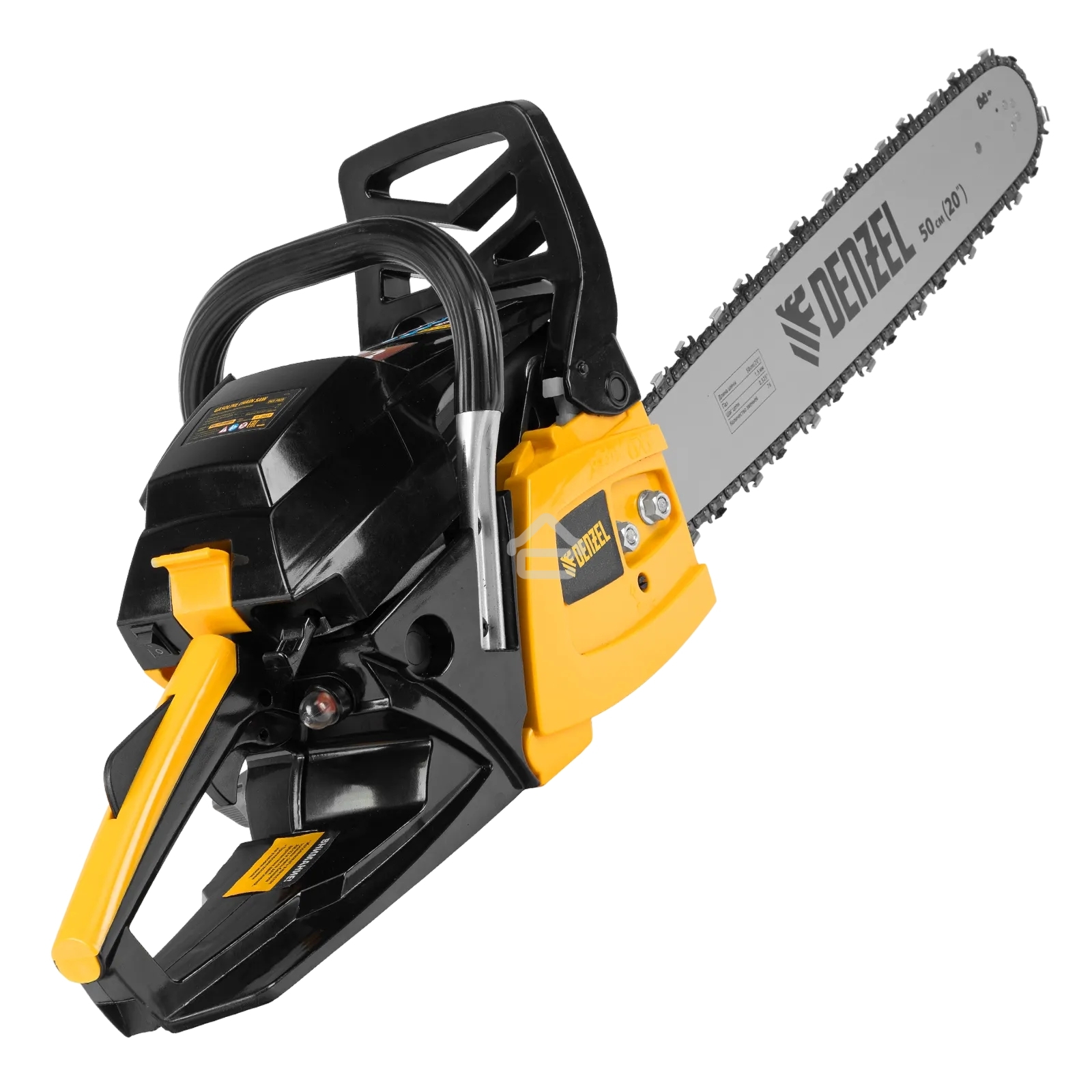 Пила цепная бензиновая Denzel DGS-5820, шина 50 см, 58см3, 4,1 л.с., шаг 0,325, паз 1,5 мм