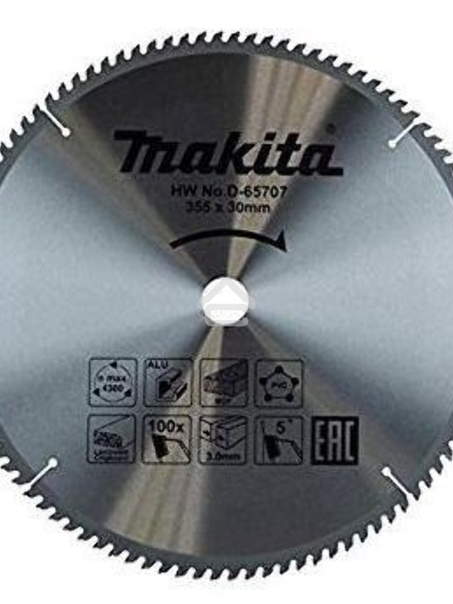 Диск пильный по алюм./дер./плас. Makita D-65707 d=355мм d(посад.)=30мм (циркулярные пилы) (упак.:1шт)
