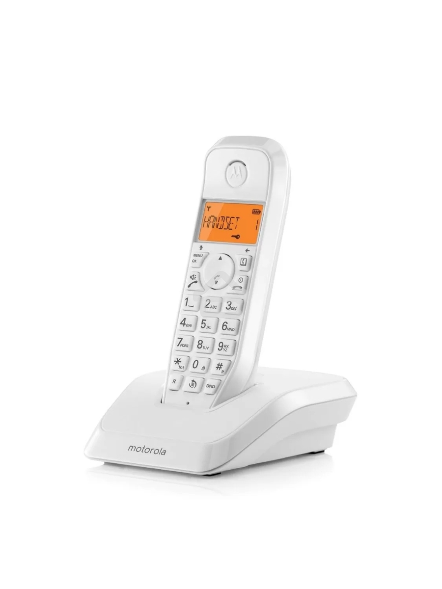 Радиотелефон Dect Motorola S1201 белый АОН
