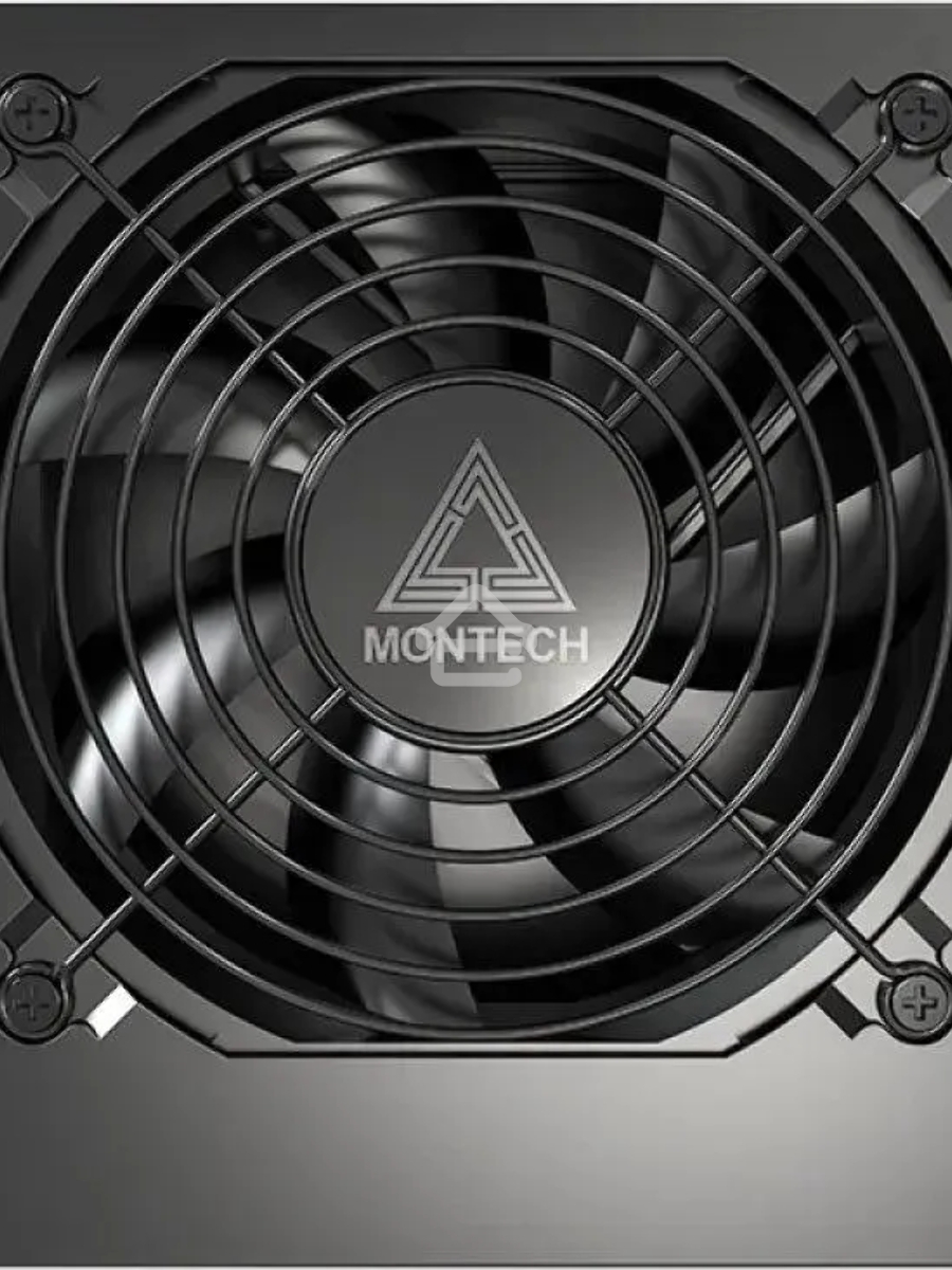 Блок питания Montech APX 750 (XWYA11-750W) 750 Вт, 80 PLUS WHITE, 120 мм, немодульный, чёрный