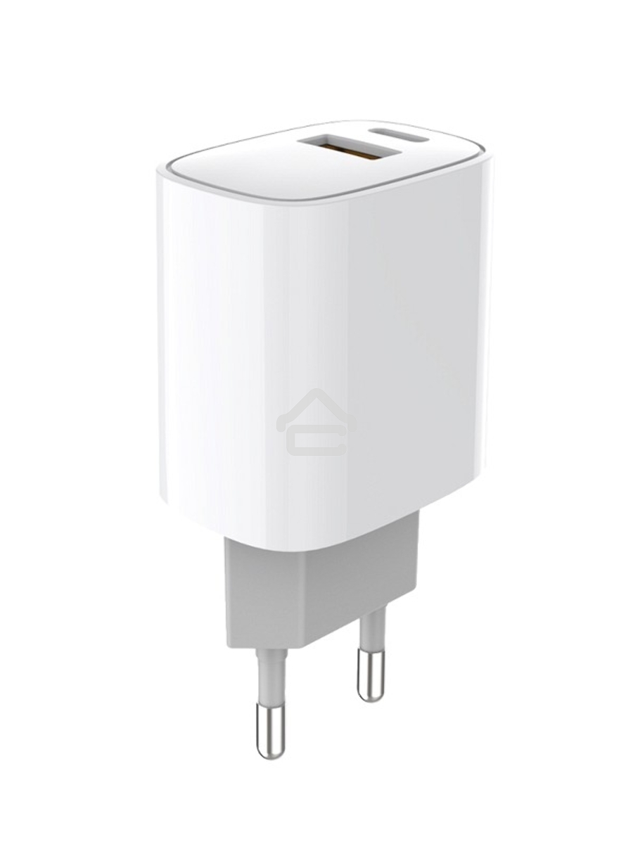 Сетевое зарядное устройство с двумя портами USB-A + USB-C, 20Вт Rexant