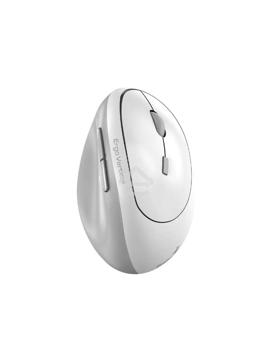 Мышь беспроводная Genius Genius Ergo 8350S /Вертикальная/бесшумная/1200-1600-2400 dpi/BlueEye/6 кнопок/USB-приемник/Bluetooth+2,4 ГГц/батарея AA/бело-серый (31030041401)