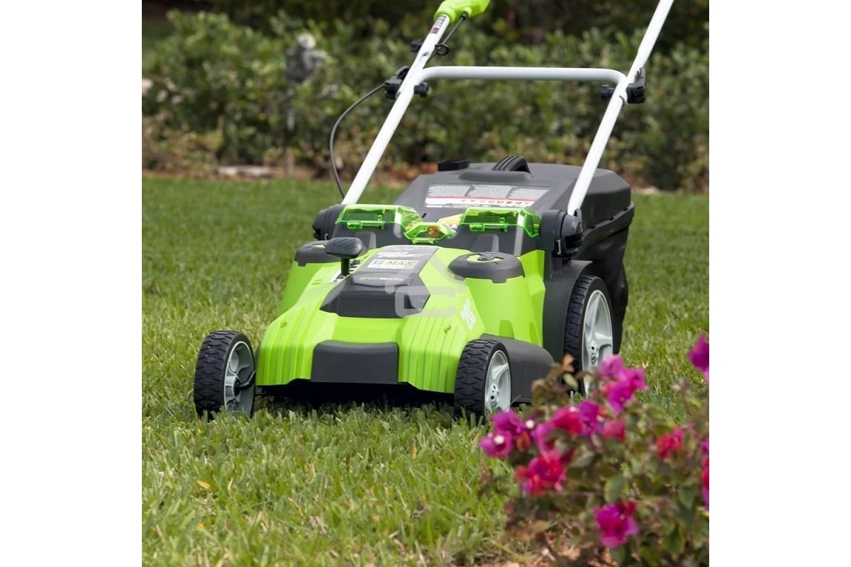 Газонокосилка аккумуляторная GreenWorks G40LM49DB, TwinForce, 40V, 49 см, без АКБ и ЗУ (2500207)