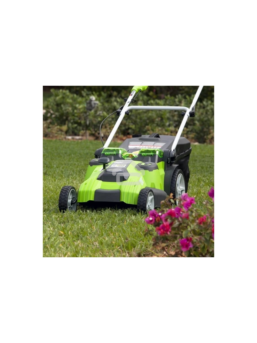 Газонокосилка аккумуляторная GreenWorks G40LM49DB, TwinForce, 40V, 49 см, без АКБ и ЗУ  (2500207)