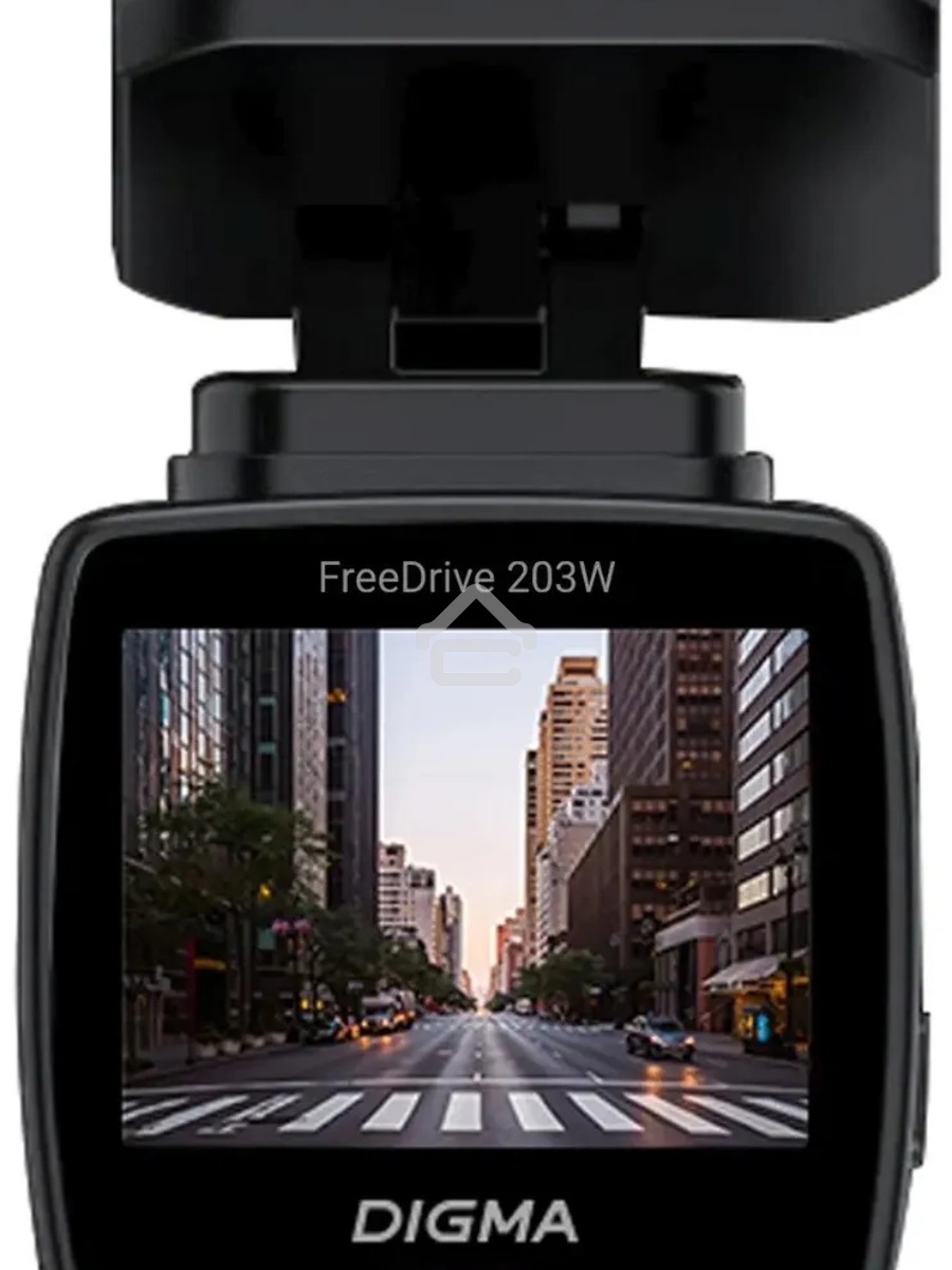 Видеорегистратор Digma FreeDrive 203W черный 2Mpix 1080x1920 1080p 120гр. MSTAR 8336