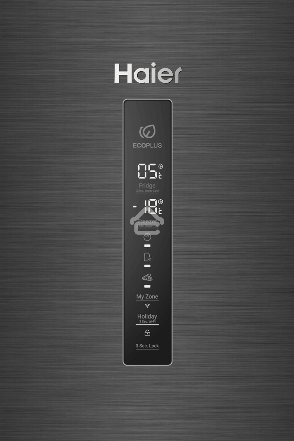 Холодильник Haier C4F740CDBGU1 графитовый двухкамерный 286/115л морозилка снизу, No Frost