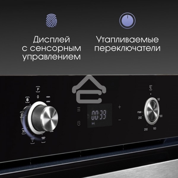 Духовой шкаф электрический встраиваемый Zigmund & Shtain E 149 B черный
