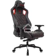 Кресло игровое Knight TITAN черный/красный ромбик эко.кожа с подголов. крестовина металл