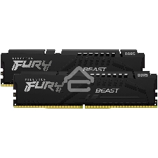 Оперативная память Kingston Fury Beast, DDR5, 32GB (2x16GB), 5600MHz, CL36, DIMM, с радиаторами, черный