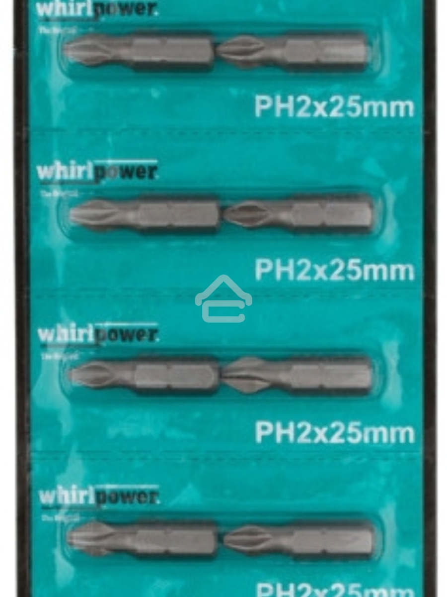 Биты WP, сталь S2, с насечкой, Профи, 25 мм PH2, 20 шт.