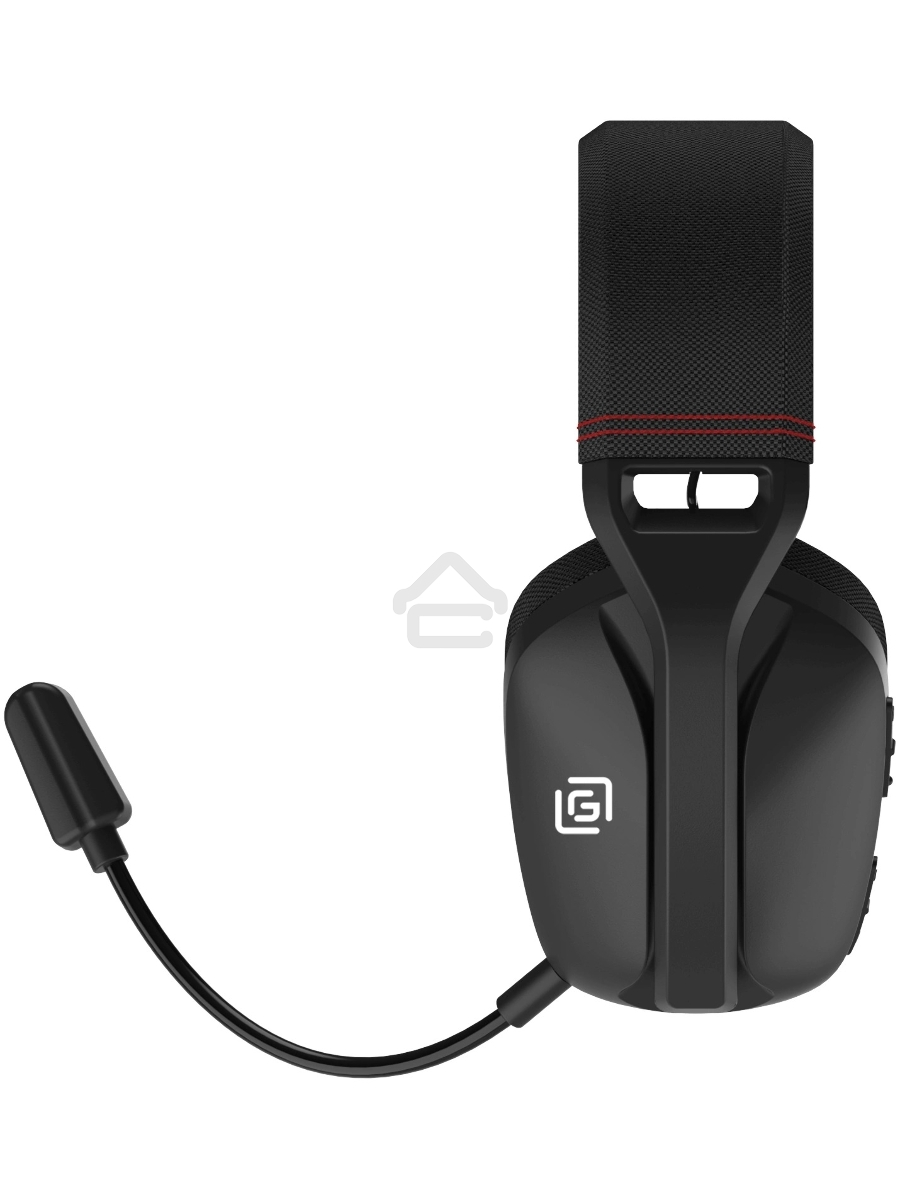Наушники с микрофоном Оклик HS-L750G черный 1.5м накладные  оголовье