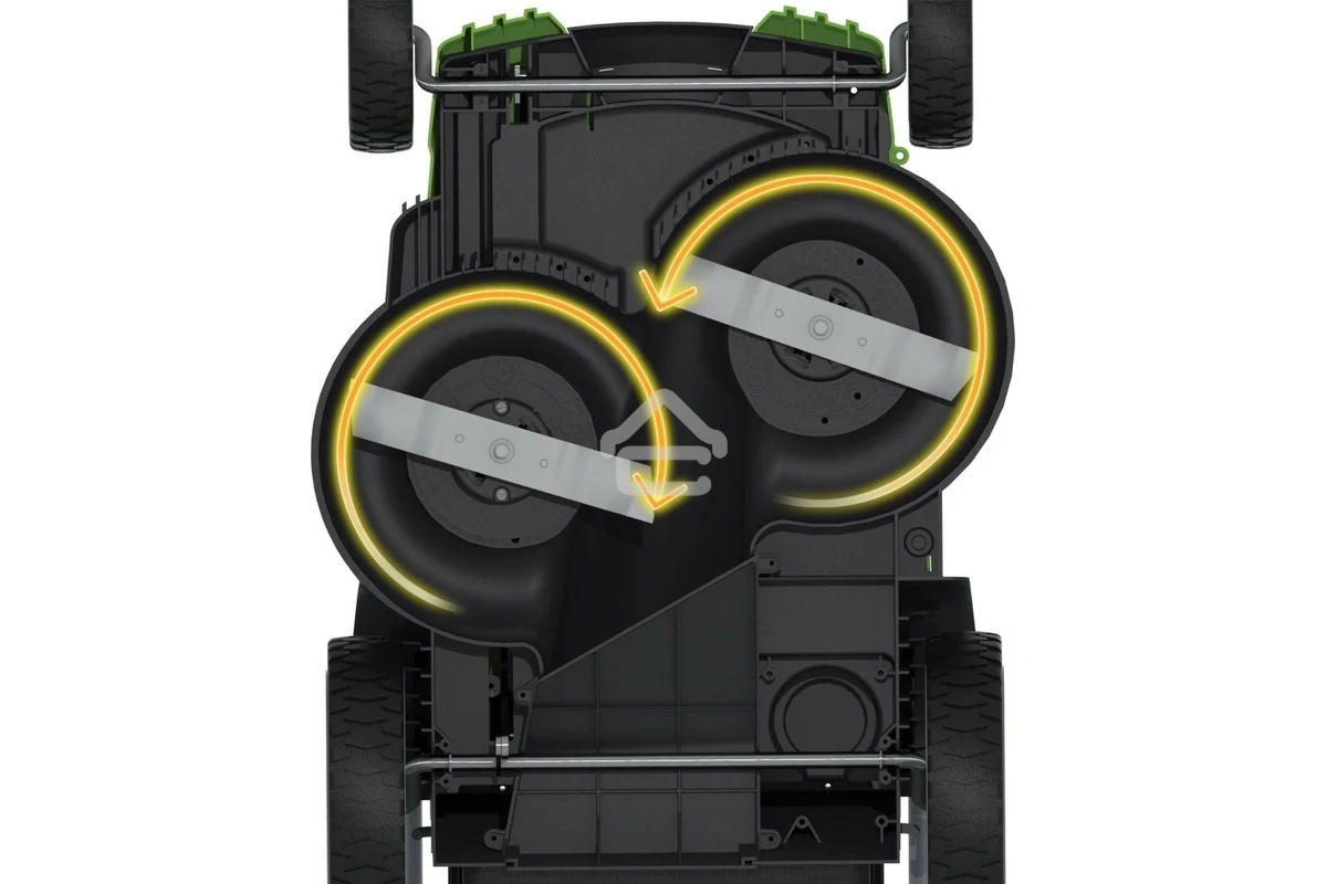 Газонокосилка аккумуляторная GreenWorks G40LM49DB, TwinForce, 40V, 49 см, без АКБ и ЗУ (2500207)