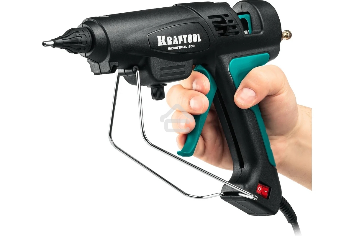 Пистолет клеевой KRAFTOOL 06843-300-12 PRO регулятор темп, выход клея 1,5 кг/час, d=12мм, 300Вт