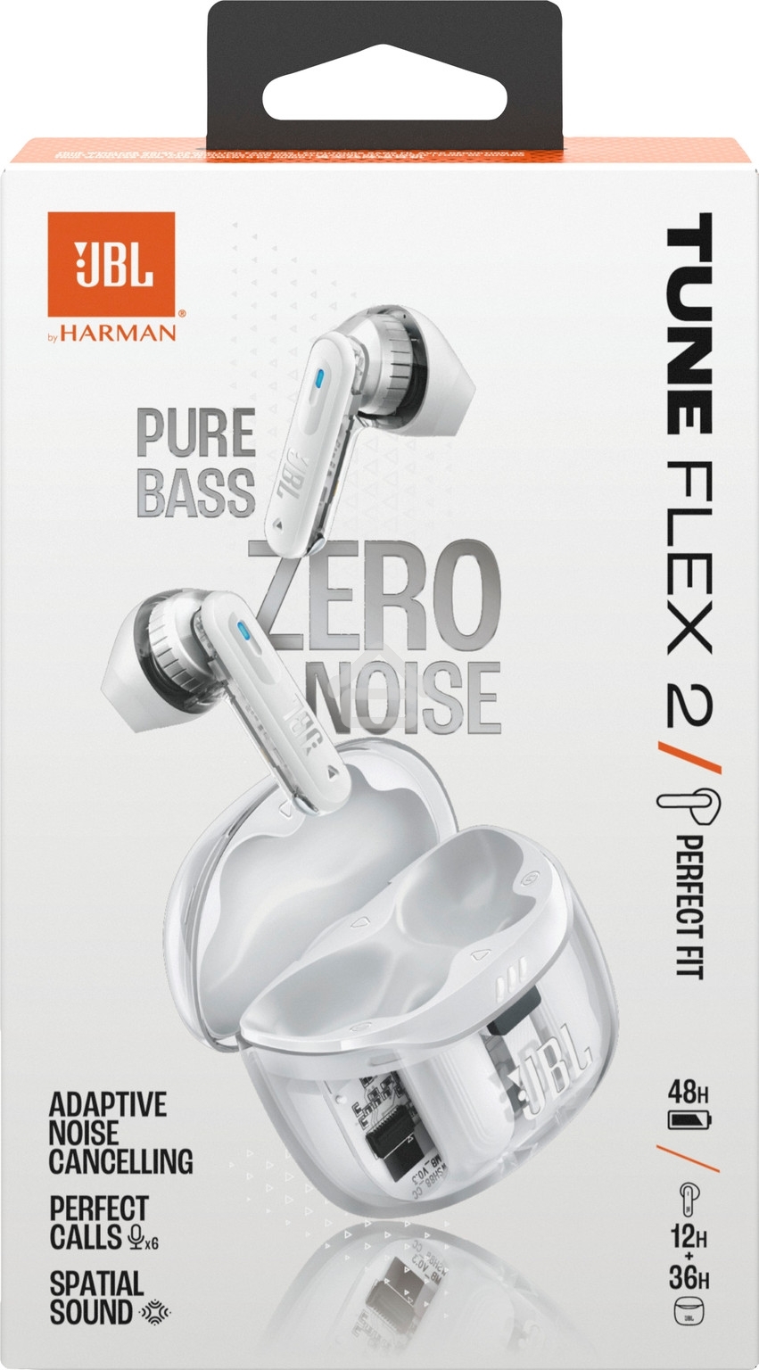Наушники JBL Tune Flex 2 призрачно-белый