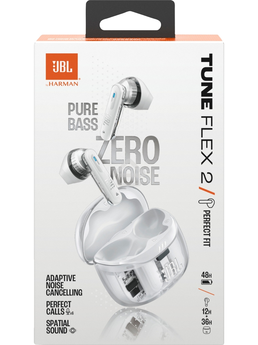 Наушники JBL Tune Flex 2 призрачно-белый