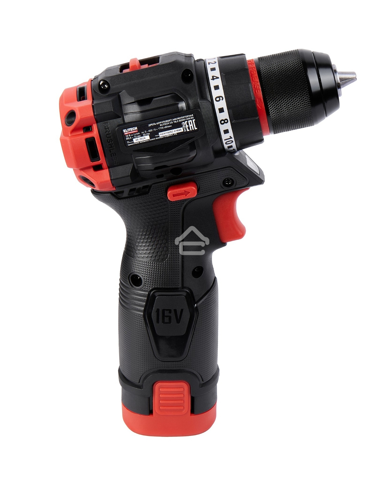 Дрель-шуруповерт Elitech CD 16L2 (E2201.039.01) 32Вт аккум. патрон:быстрозажимной (кейс в комплекте) (205715)