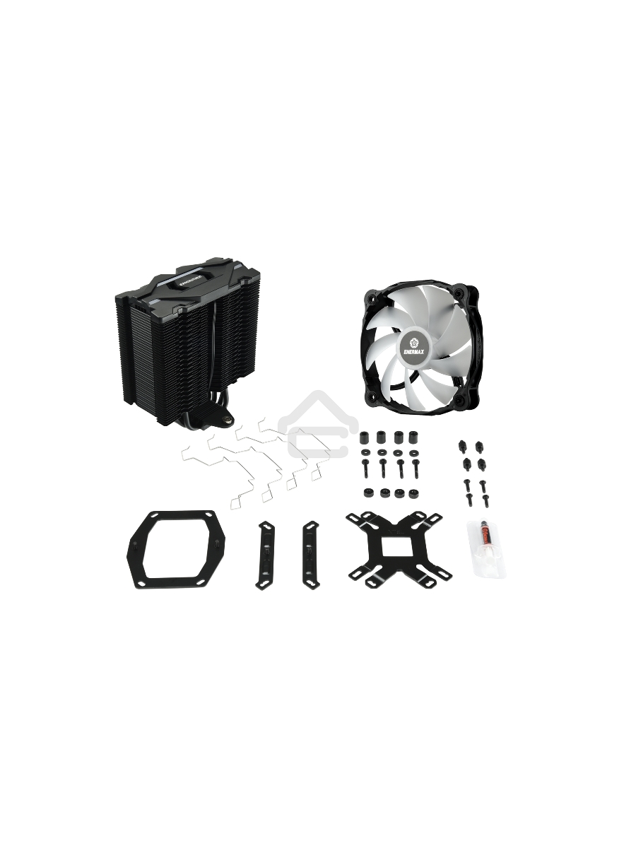 Кулер для процессора Enermax F40 ARGB Edition черный, 140 мм, алюминий/медь, 1200 об/мин, 23 дБ, 4 pin, 200 Вт, 158 мм