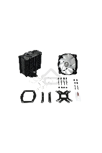 Кулер для процессора Enermax F40 ARGB Edition черный, 140 мм, алюминий/медь, 1200 об/мин, 23 дБ, 4 pin, 200 Вт, 158 мм