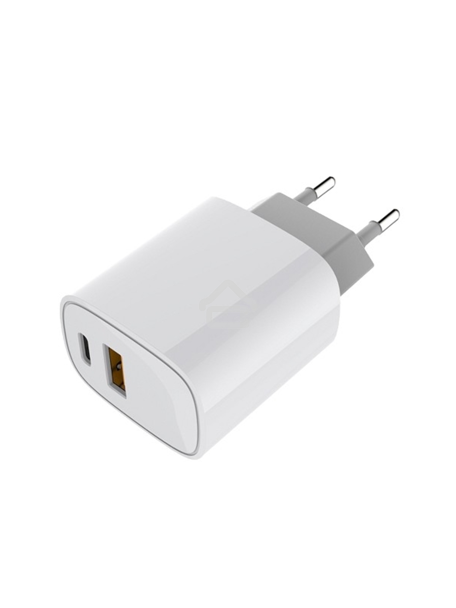 Сетевое зарядное устройство с двумя портами USB-A + USB-C, 20Вт Rexant