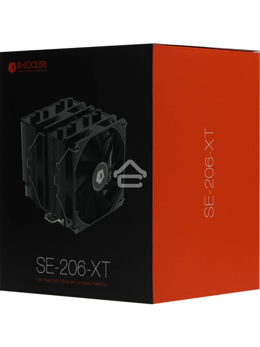 Кулер ID-COOLING SE-206-XT черный 120мм алюминий+медь 1800rpm 35db 4-pin 250W 156мм