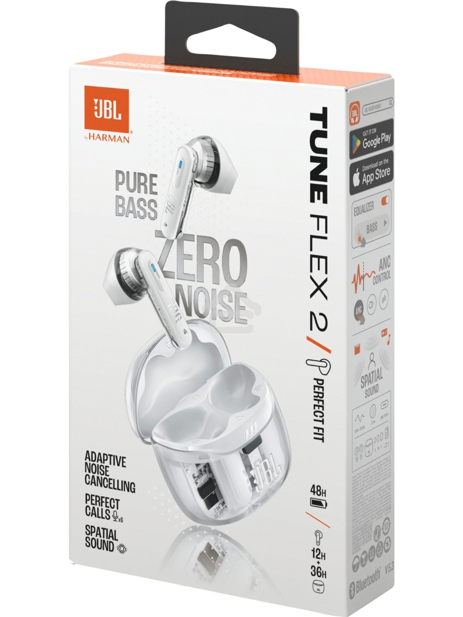 Наушники JBL Tune Flex 2 призрачно-белый