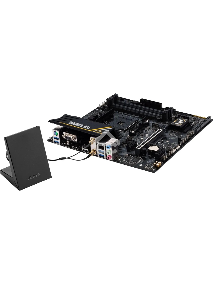 Материнская плата ASUS TUF GAMING A520M-PLUS WIFI, AM4, AMD A520, 4xDDR4, 4xSATA, 1xM.2, 1xPCIe 3.0 x16, 2xPCIe x1, 1xVGA, 1xHDMI, 1xDP, 1x 1Gb LAN, 2xUSB-A 3.2 Gen 1, 2xUSB-A 2.0, 3x3.5 мм, 7.1, mATX